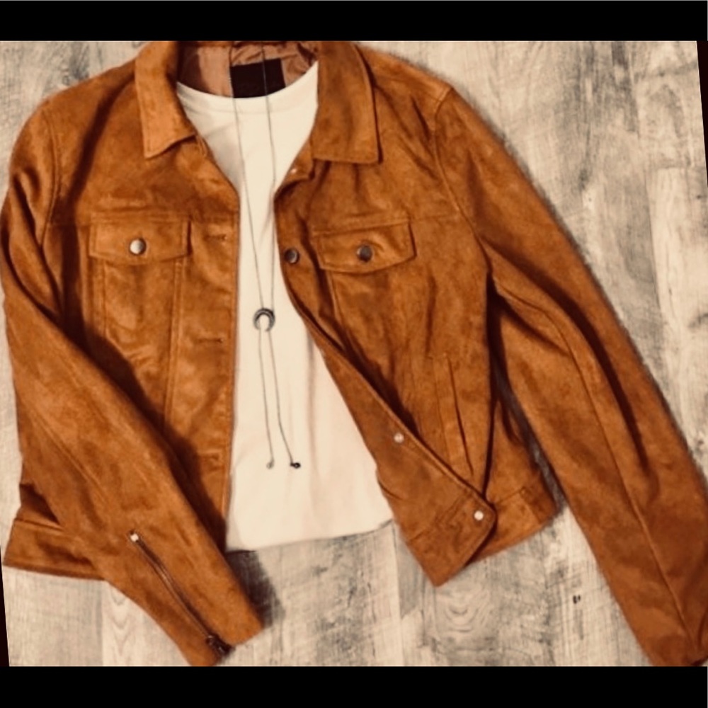 SOLD!   RD Style Namobour Faux Suede Jacket | Size M